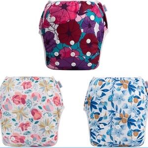 Swim Diapers 3pcs Reusable & Adjustable 0-2 Years